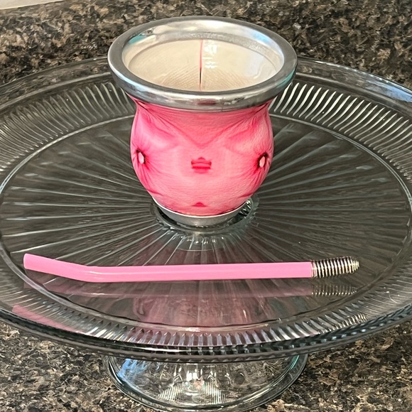 ARGENTINIAN GLASS MATE WITH BOMBILLA - Picture 2 of 2